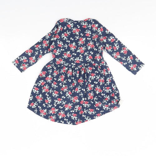 Paty kids Girls Blue Floral  Basic Blouse Size 4 Years