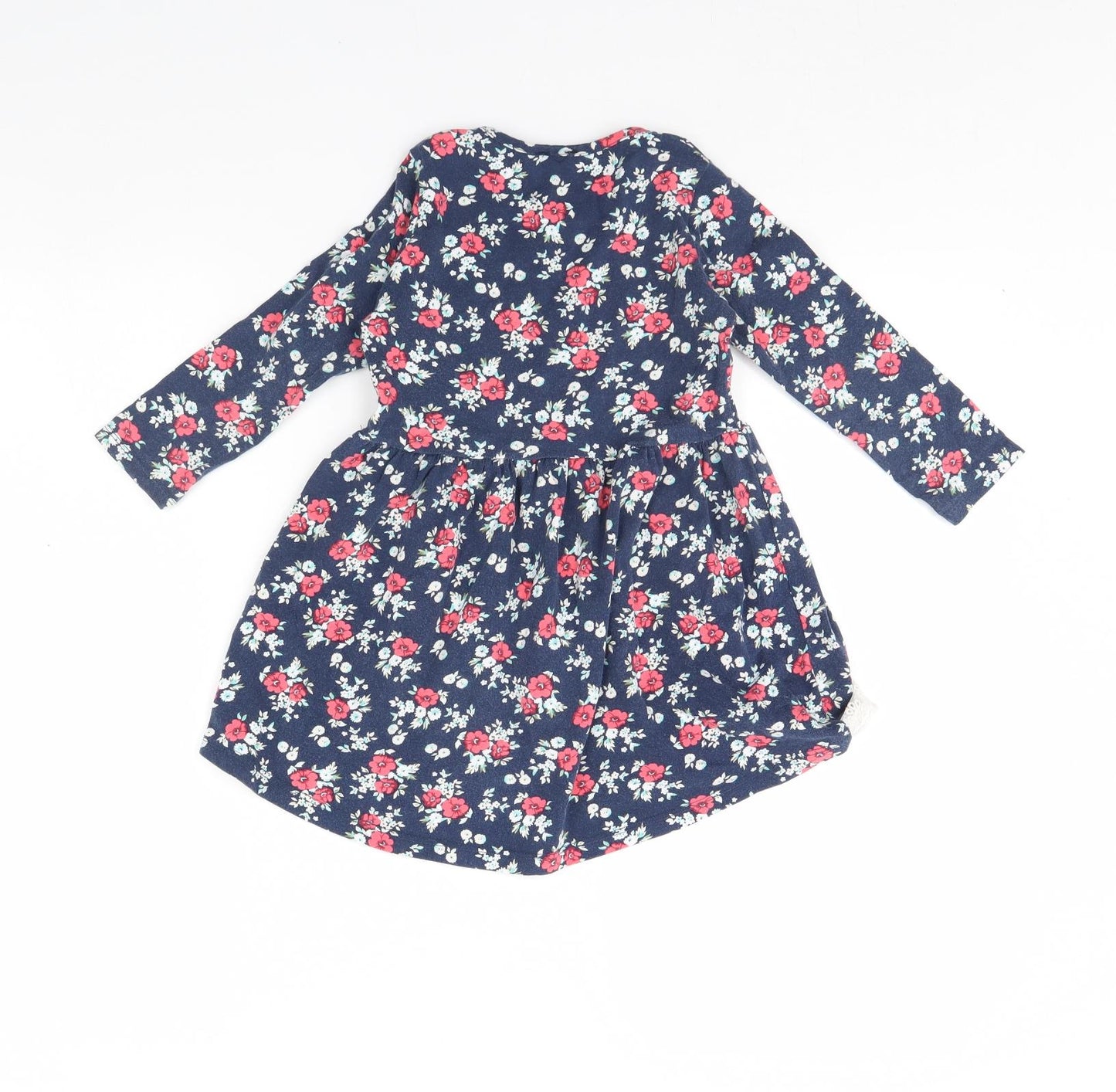 Paty kids Girls Blue Floral  Basic Blouse Size 4 Years