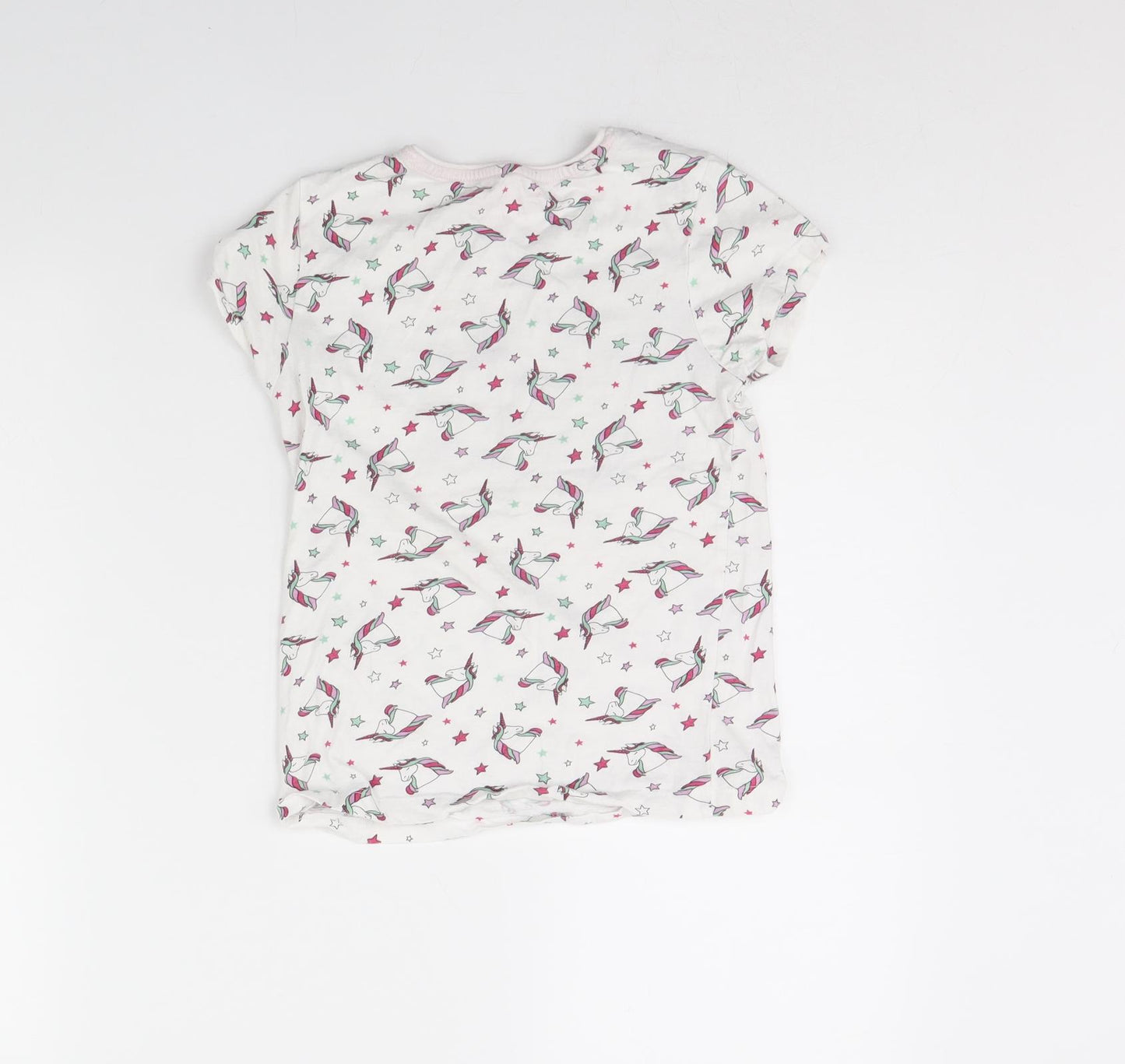 Primark Girls White   Basic T-Shirt Size 8 Years  - Dream big