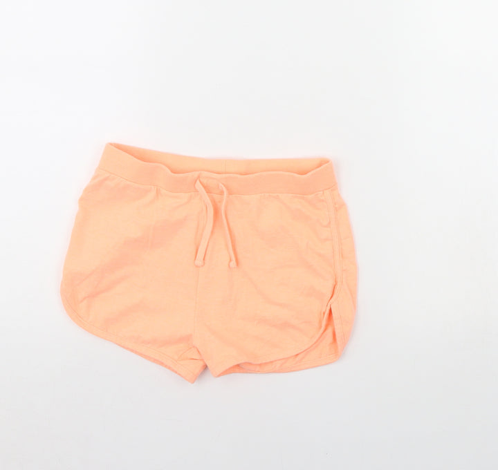 Miss evie Girls Orange   Cut-Off Shorts Size 9 Years
