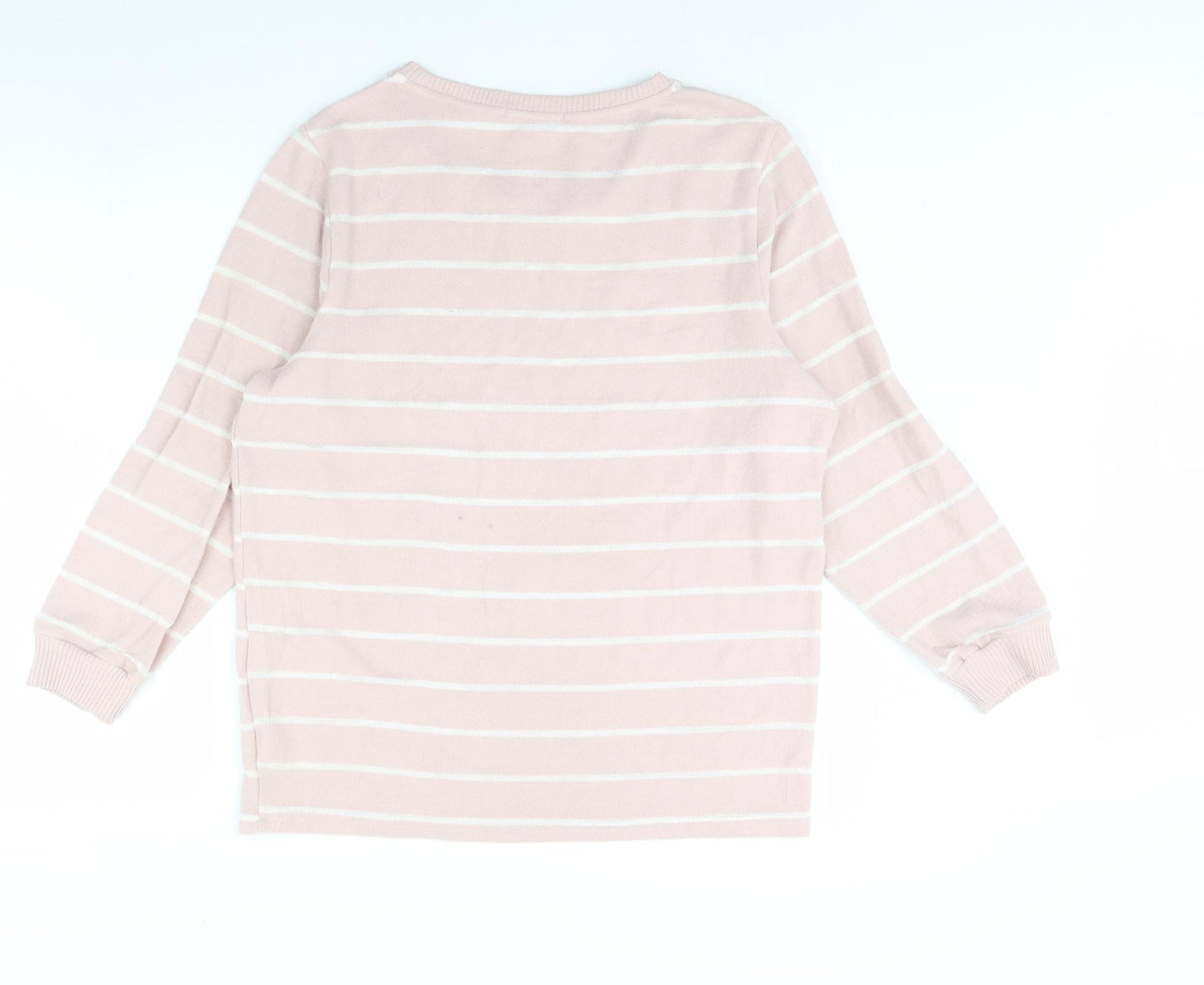 Ginger Lily Womens Pink Striped  Pullover Jumper Size L