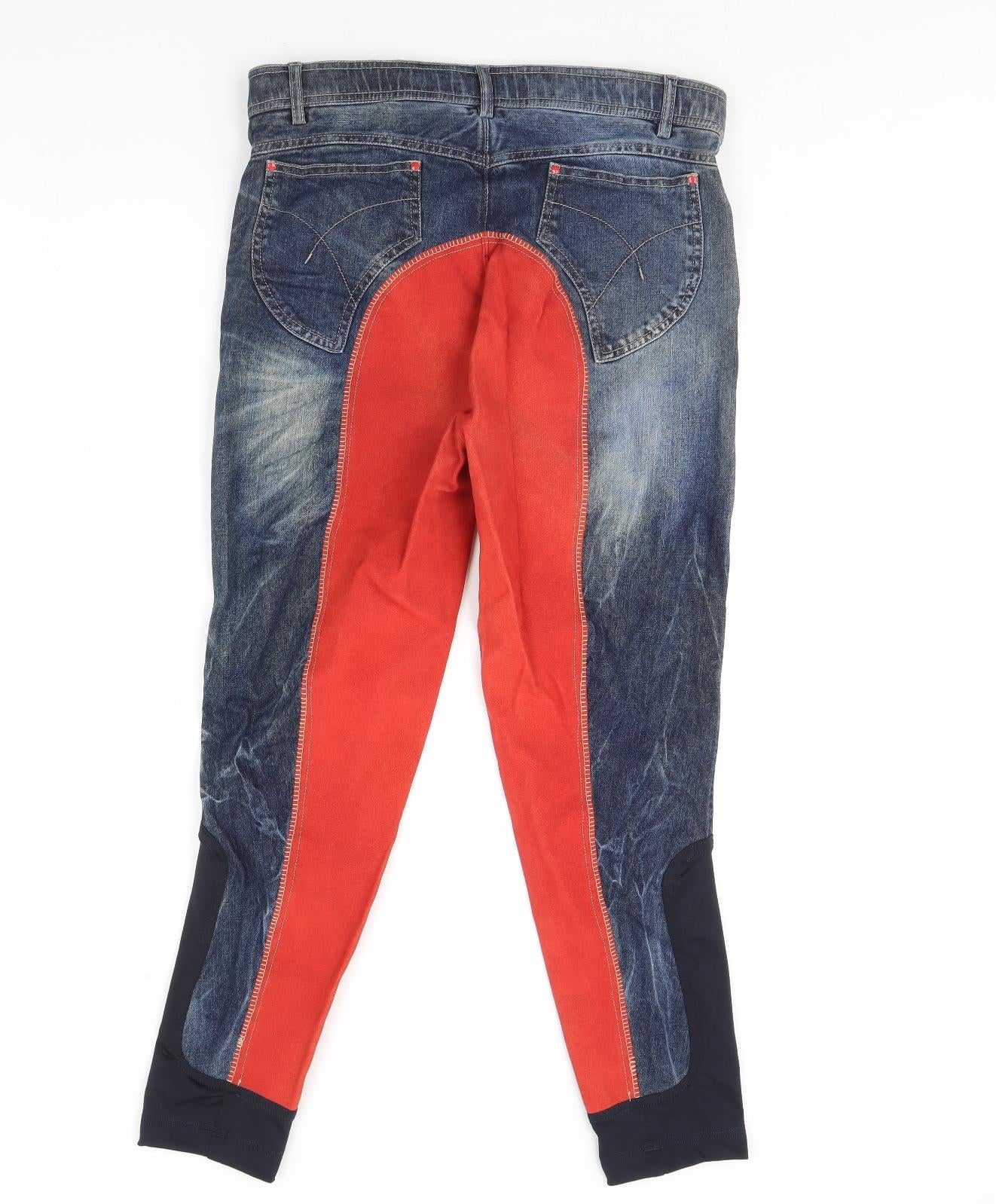 HY performance Womens Blue  Denim Skinny Jeans Size 34 in L32 in - Horse Riding Jodhpurs