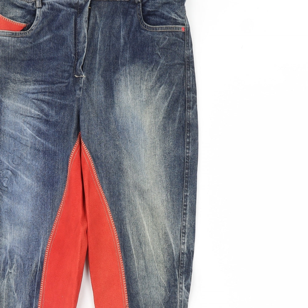 HY performance Womens Blue  Denim Skinny Jeans Size 34 in L32 in - Horse Riding Jodhpurs