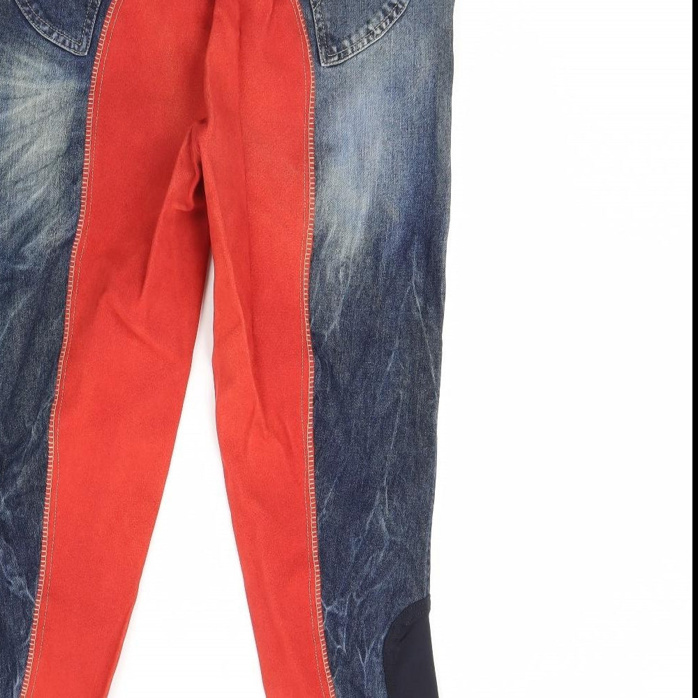 HY performance Womens Blue  Denim Skinny Jeans Size 34 in L32 in - Horse Riding Jodhpurs