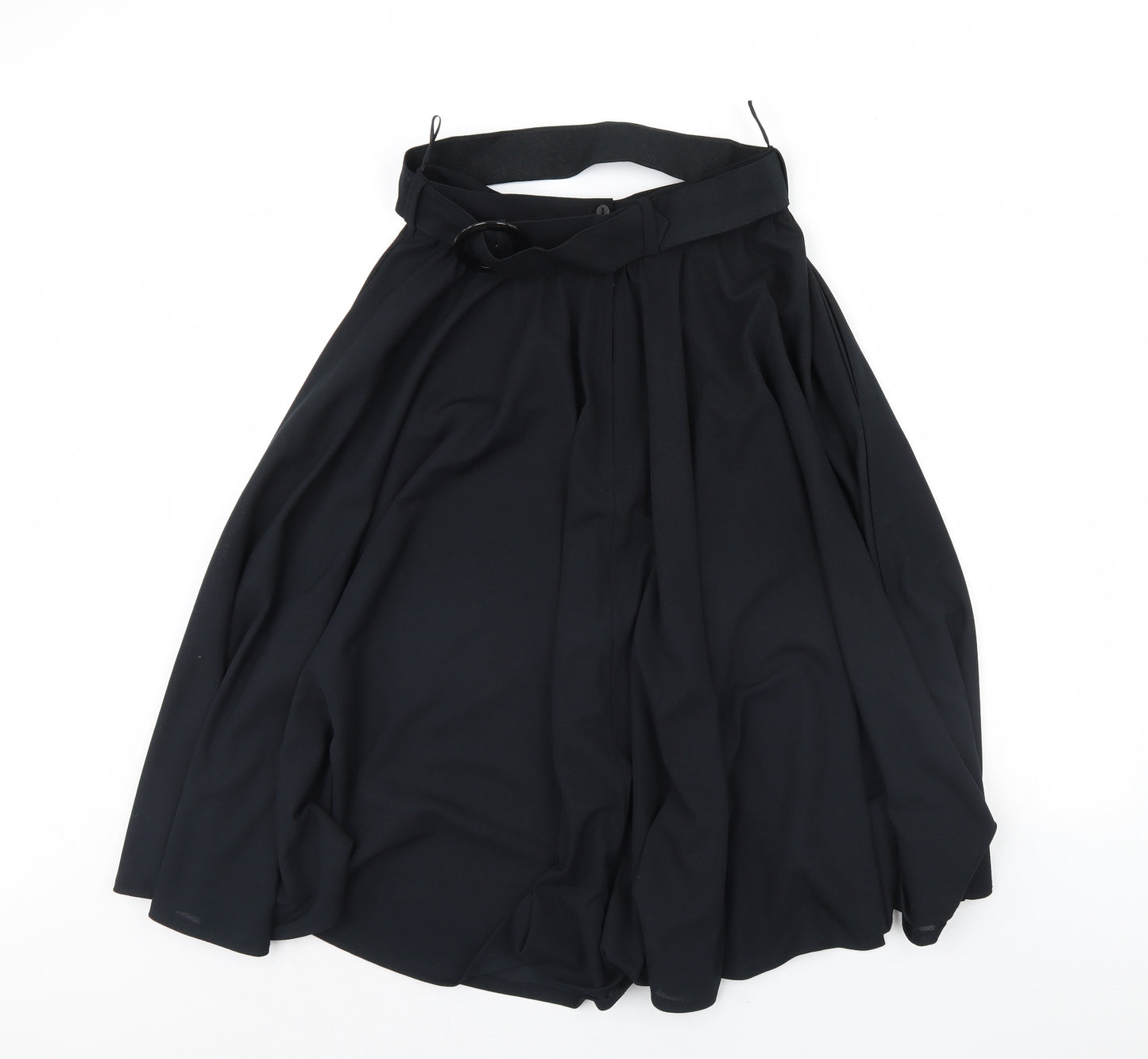 Preworn Womens Black   Flare Skirt Size 16