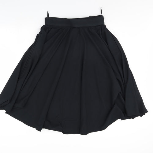 Preworn Womens Black   Flare Skirt Size 16