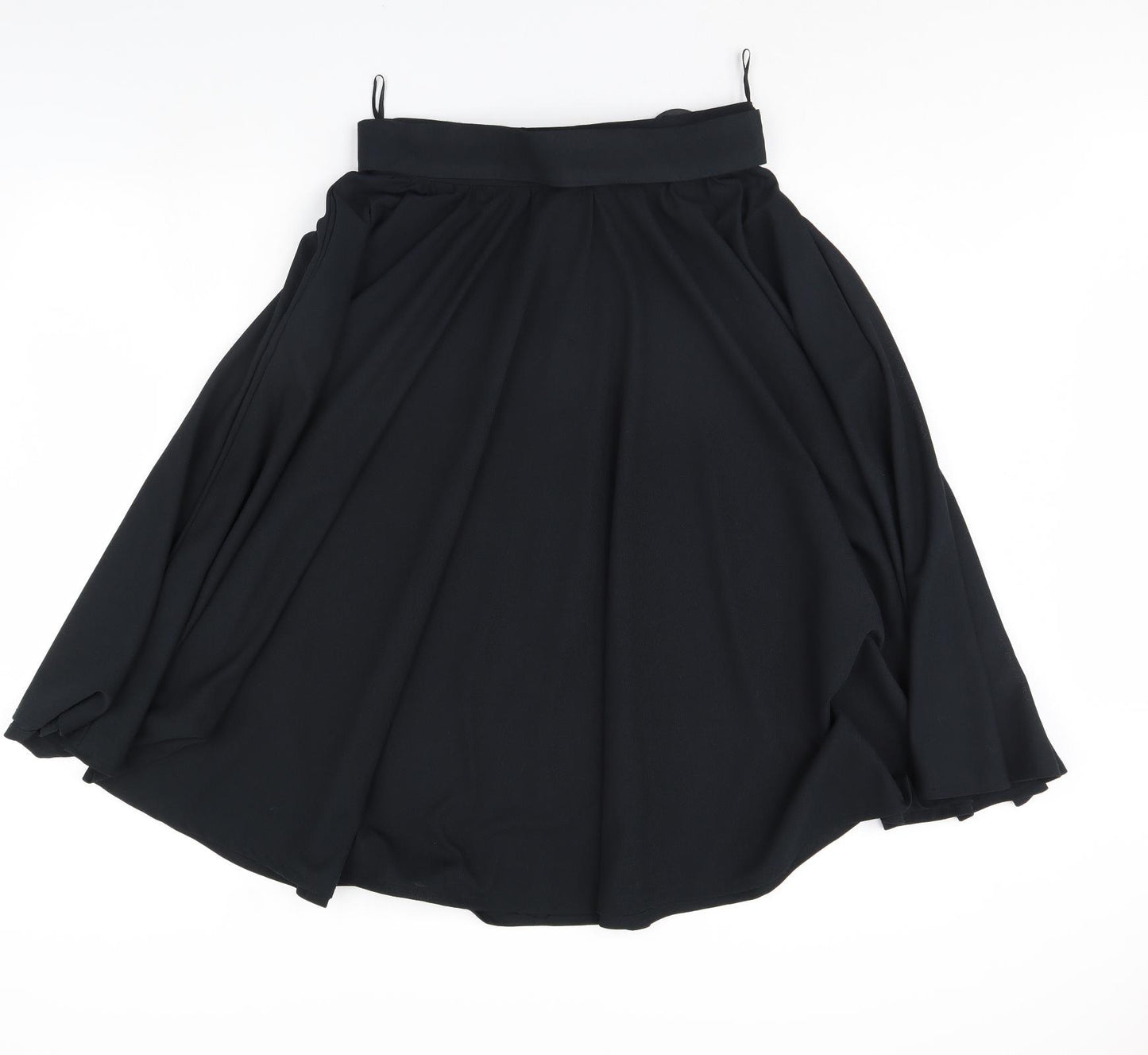 Preworn Womens Black   Flare Skirt Size 16
