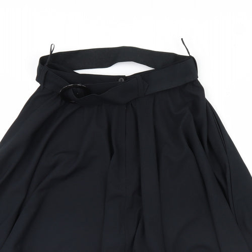 Preworn Womens Black   Flare Skirt Size 16