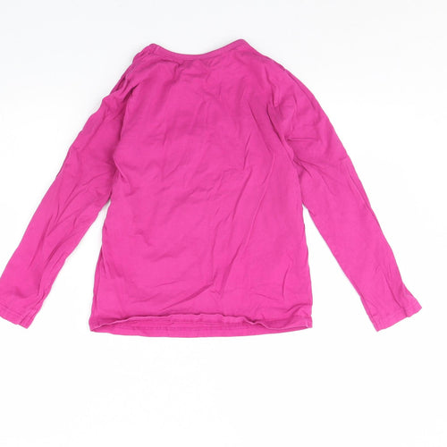 Nutmeg Girls Pink   Basic T-Shirt Size 10 Years  - Unicorn