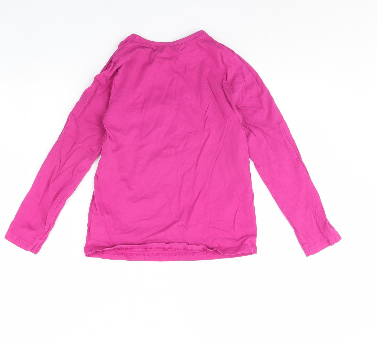 Nutmeg Girls Pink   Basic T-Shirt Size 10 Years  - Unicorn
