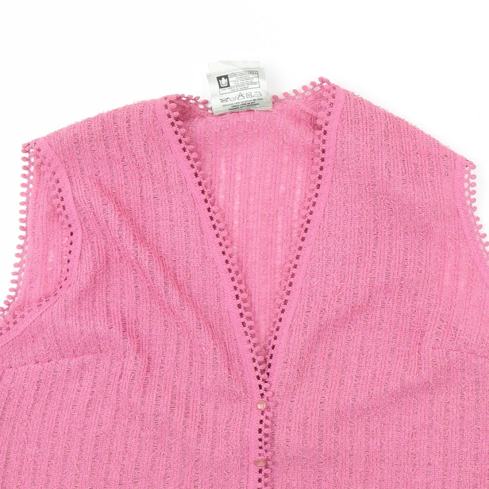Link Womens Pink   Gilet Jacket Size 16