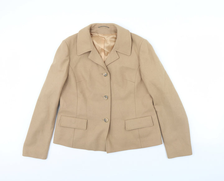 Seigel Womens Beige   Jacket Blazer Size S