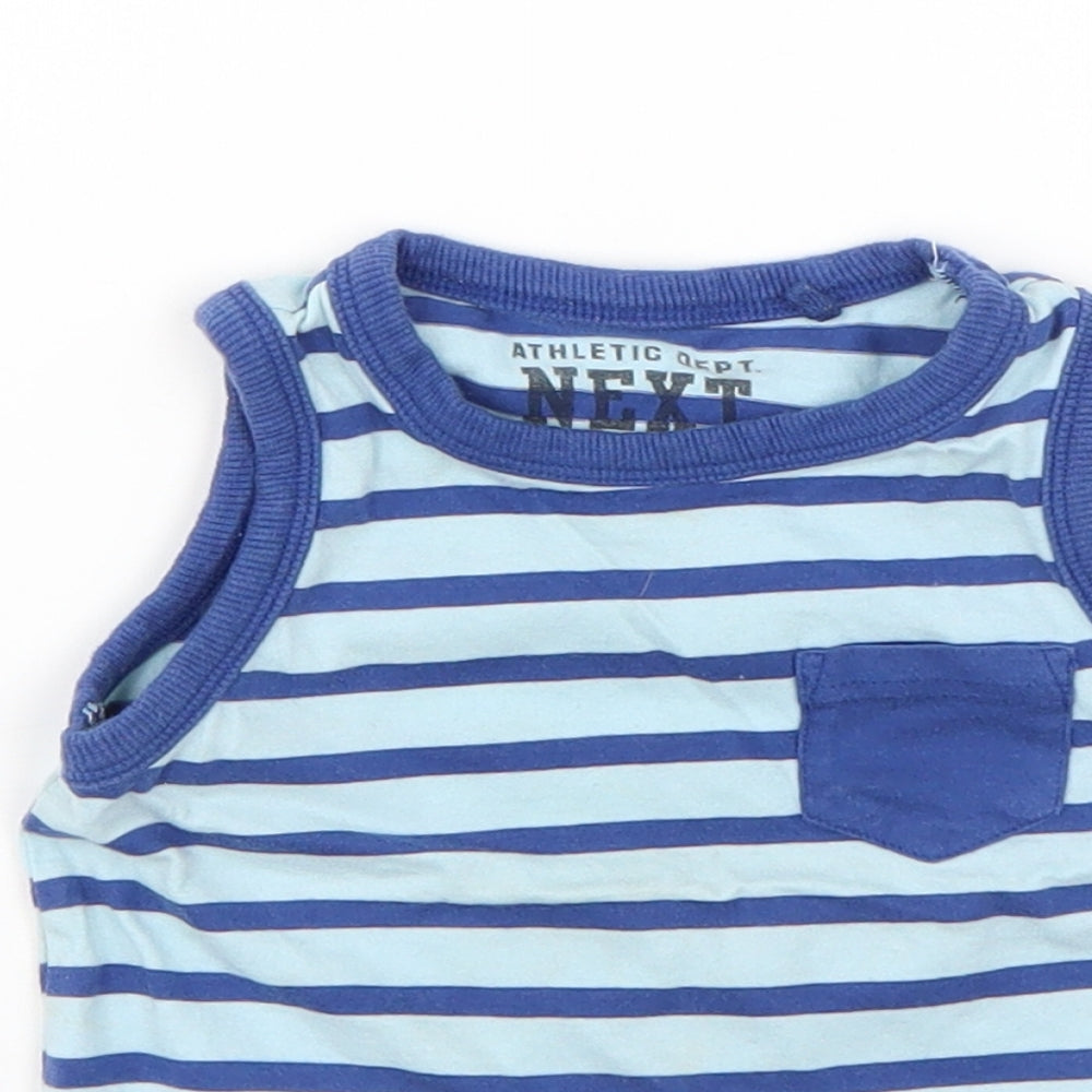 NEXT  Blue Striped  Basic T-Shirt Size 12-18 Months