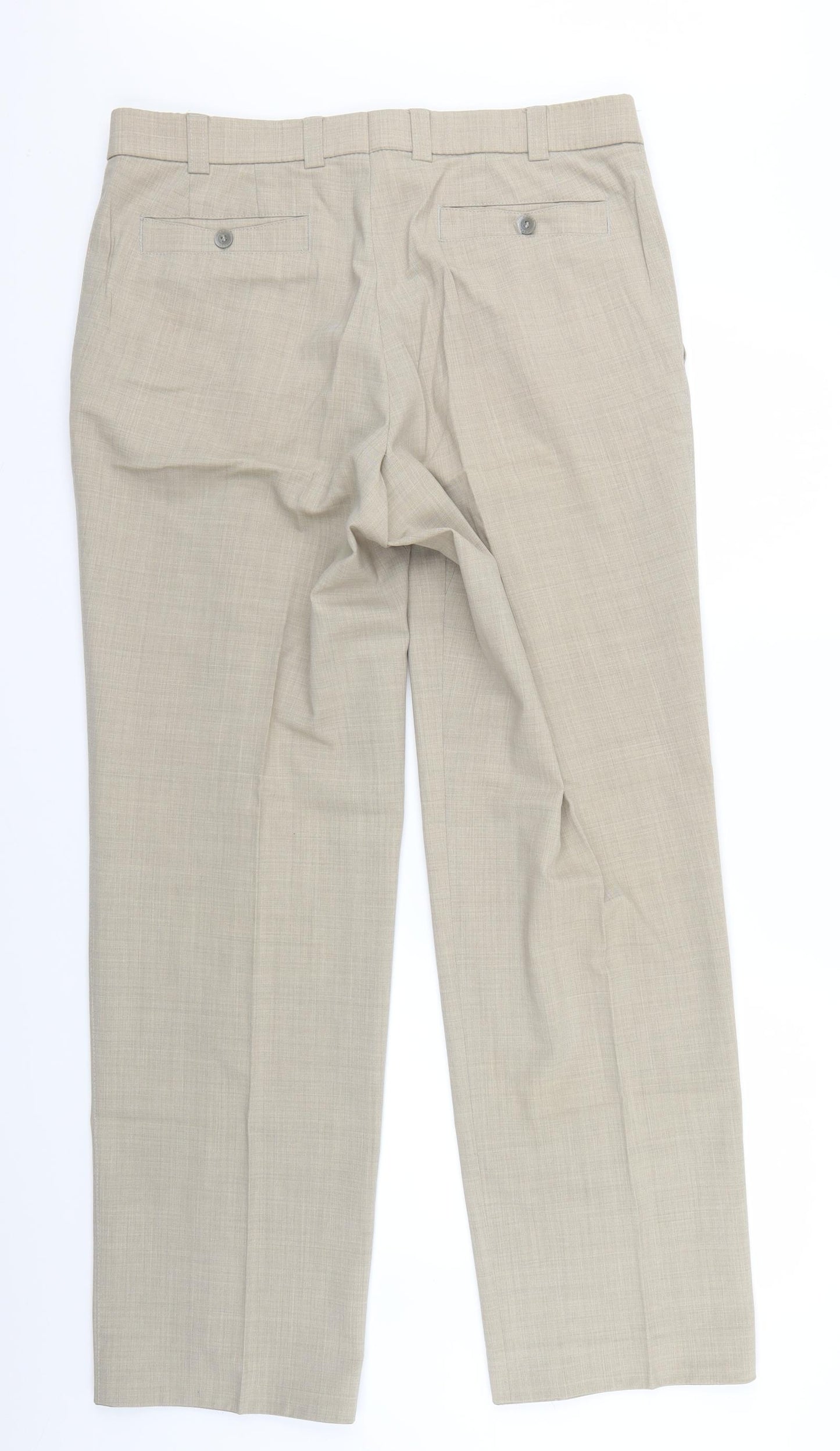 Meyer Mens Beige   Chino Trousers Size 32 in L32 in