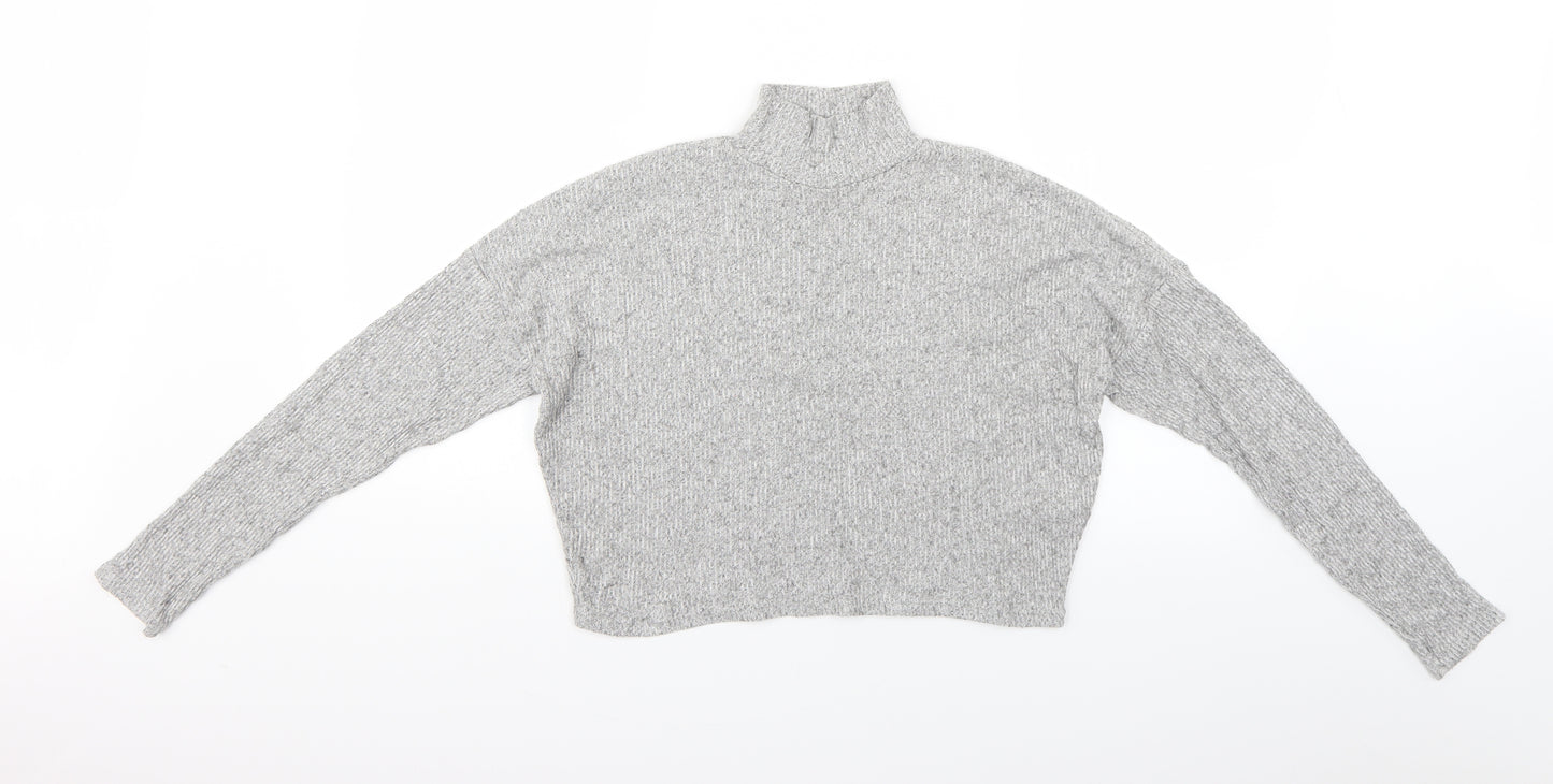Topshop Womens Grey   Basic Blouse Size 6