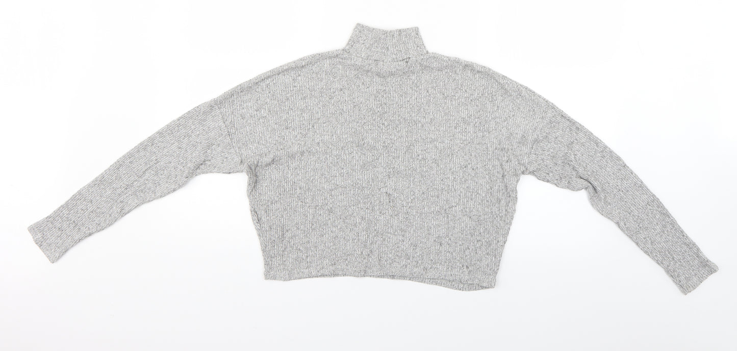 Topshop Womens Grey   Basic Blouse Size 6