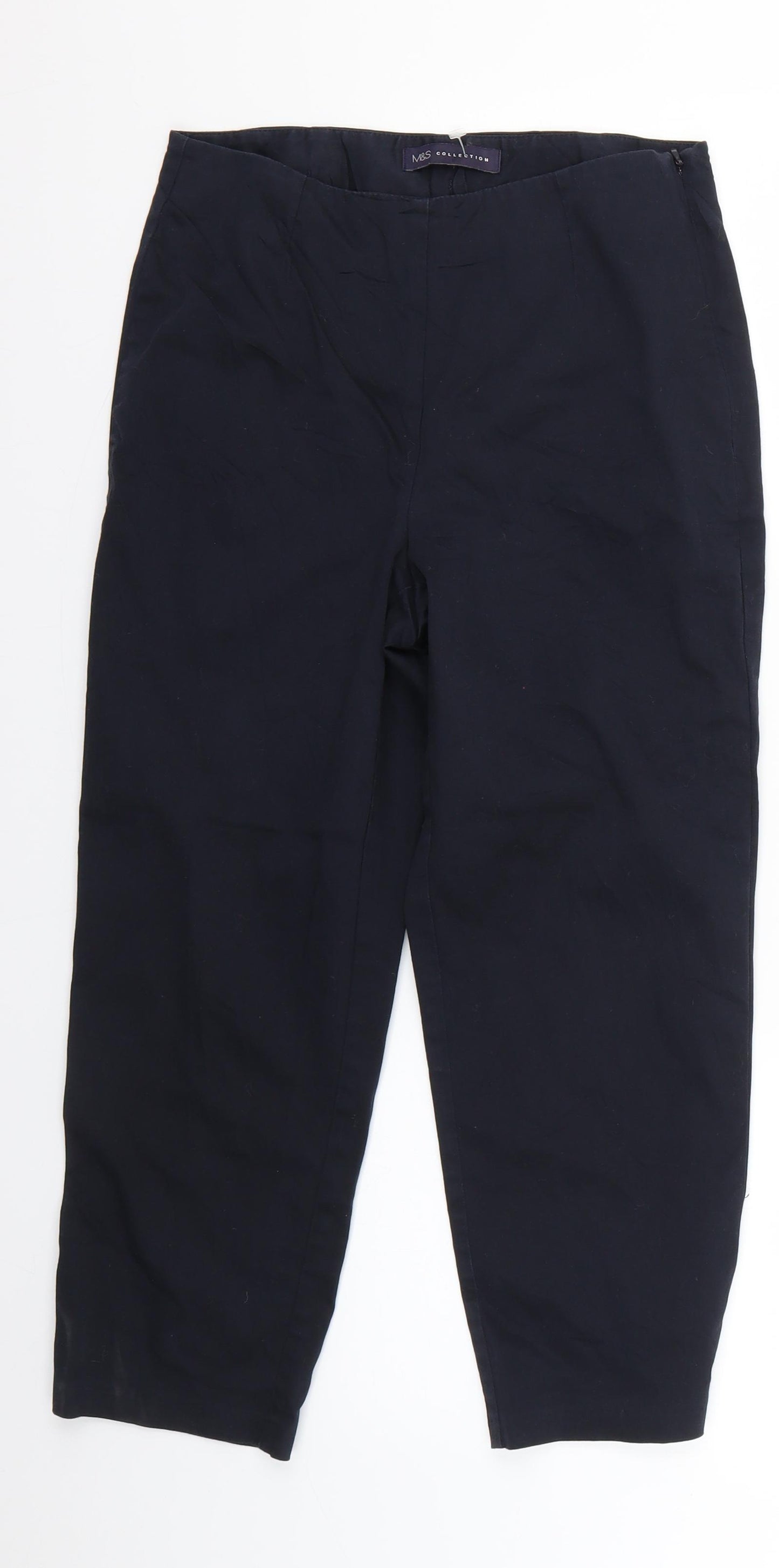 Marks and Spencer Womens Black   Chino Trousers  L21 in