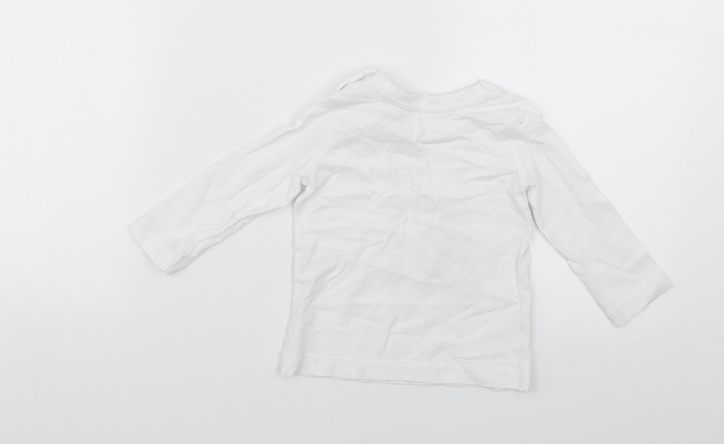 George Baby White Geometric  Pullover T-Shirt Size 6-9 Months