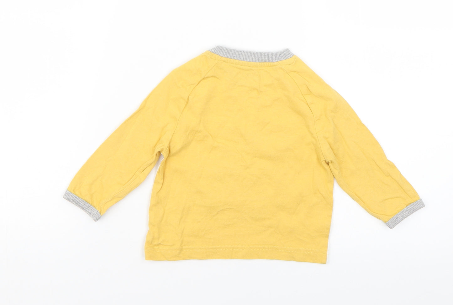 Nutmeg Baby Yellow Geometric  Pullover T-Shirt Size 6-9 Months  - Cars