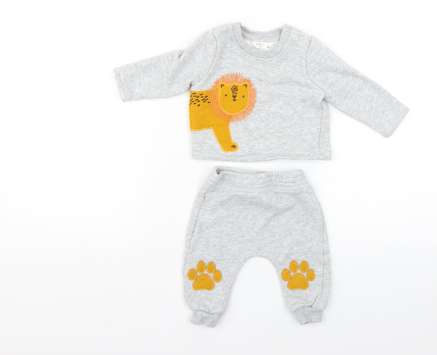 M&Co  Grey Geometric  Trousers Set Outfit/Set Size 0-3 Months