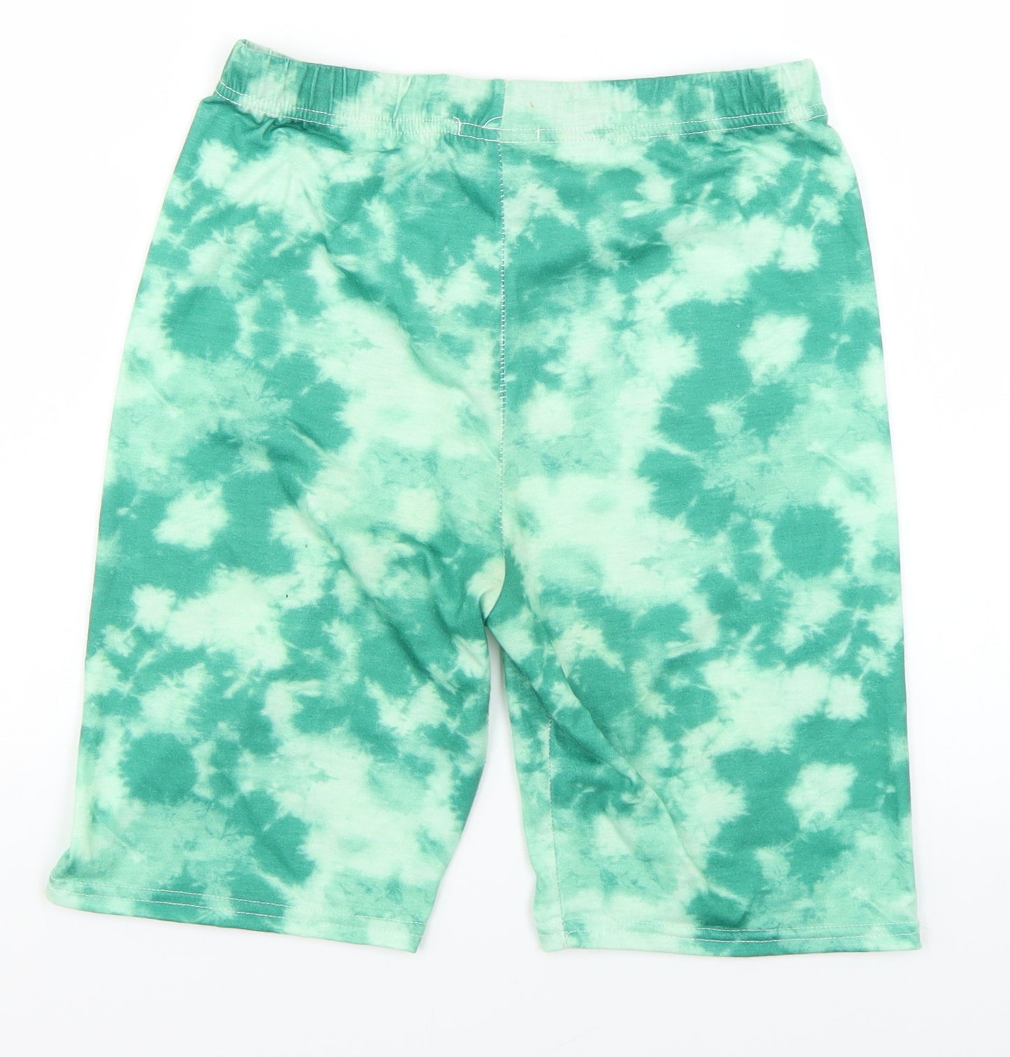 PRETTYLITTLETHING Womens Green Geometric  Sweat Shorts Size 12