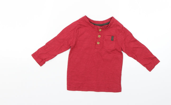 Nutmeg Baby Red Basic T-Shirt Size 6-9 Months
