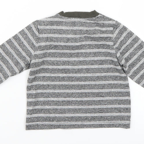 Nutmeg Baby Grey Striped  Basic T-Shirt Size 6-9 Months