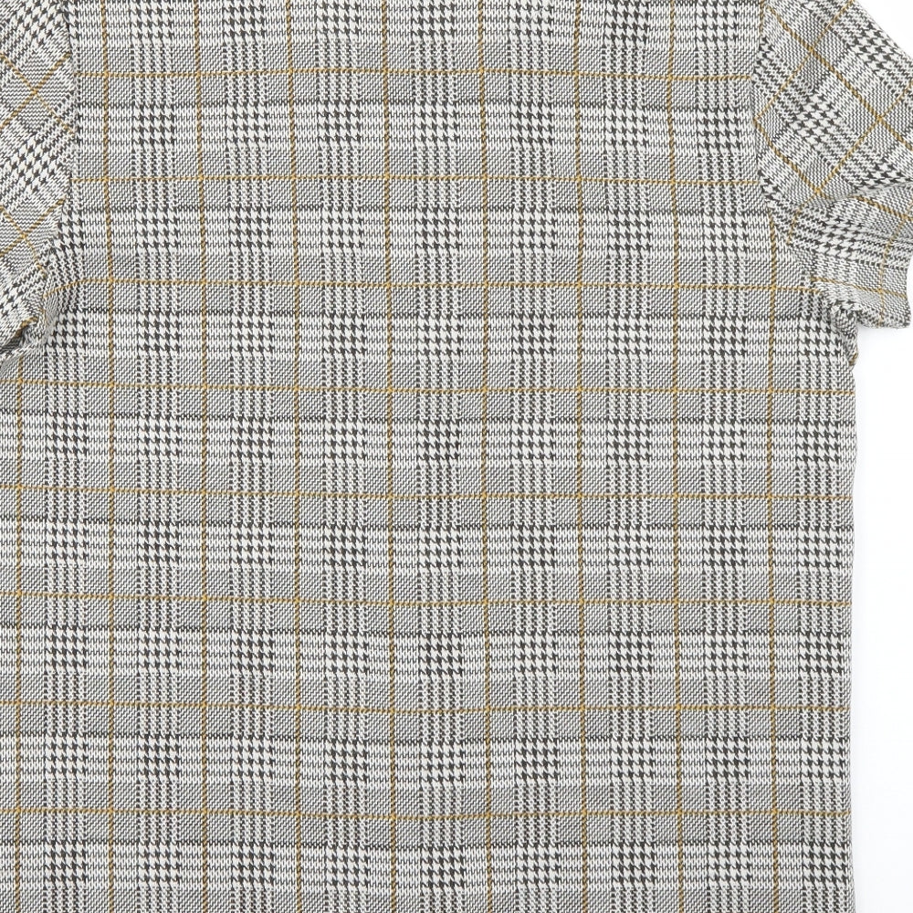 boohoo man Mens Multicoloured Check   Button-Up Size 40