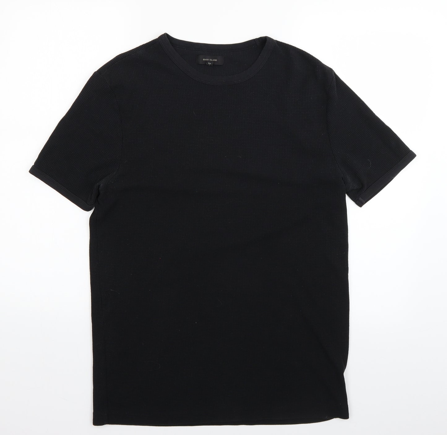 River Island Mens Black    T-Shirt Size M