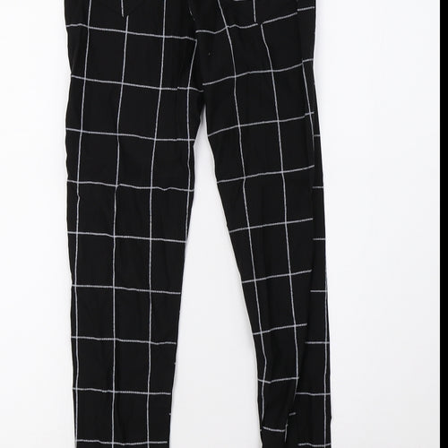 Preworn Womens Black Check  Sweatpants Trousers Size M L30 in