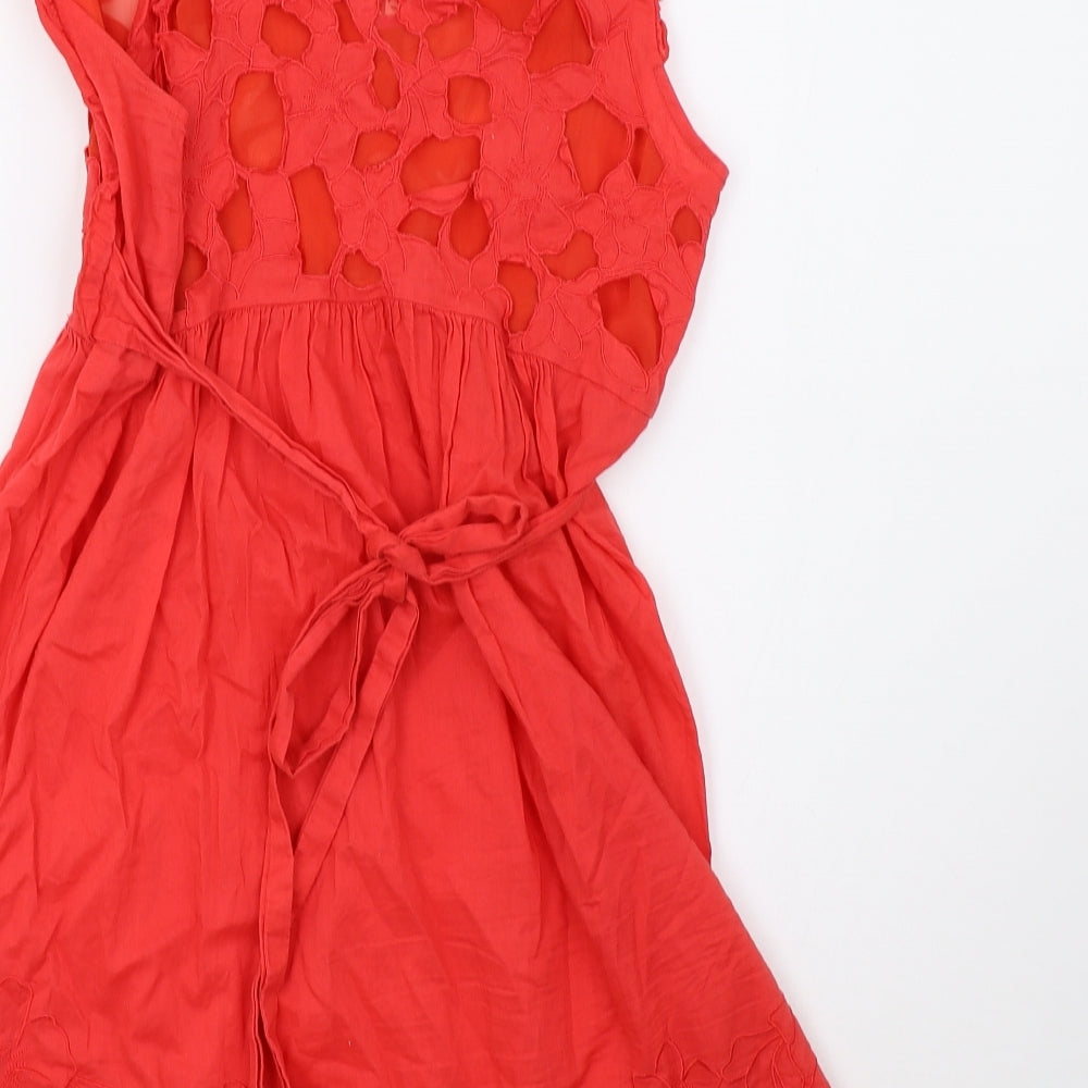 Lipsy Womens Red   A-Line  Size 10