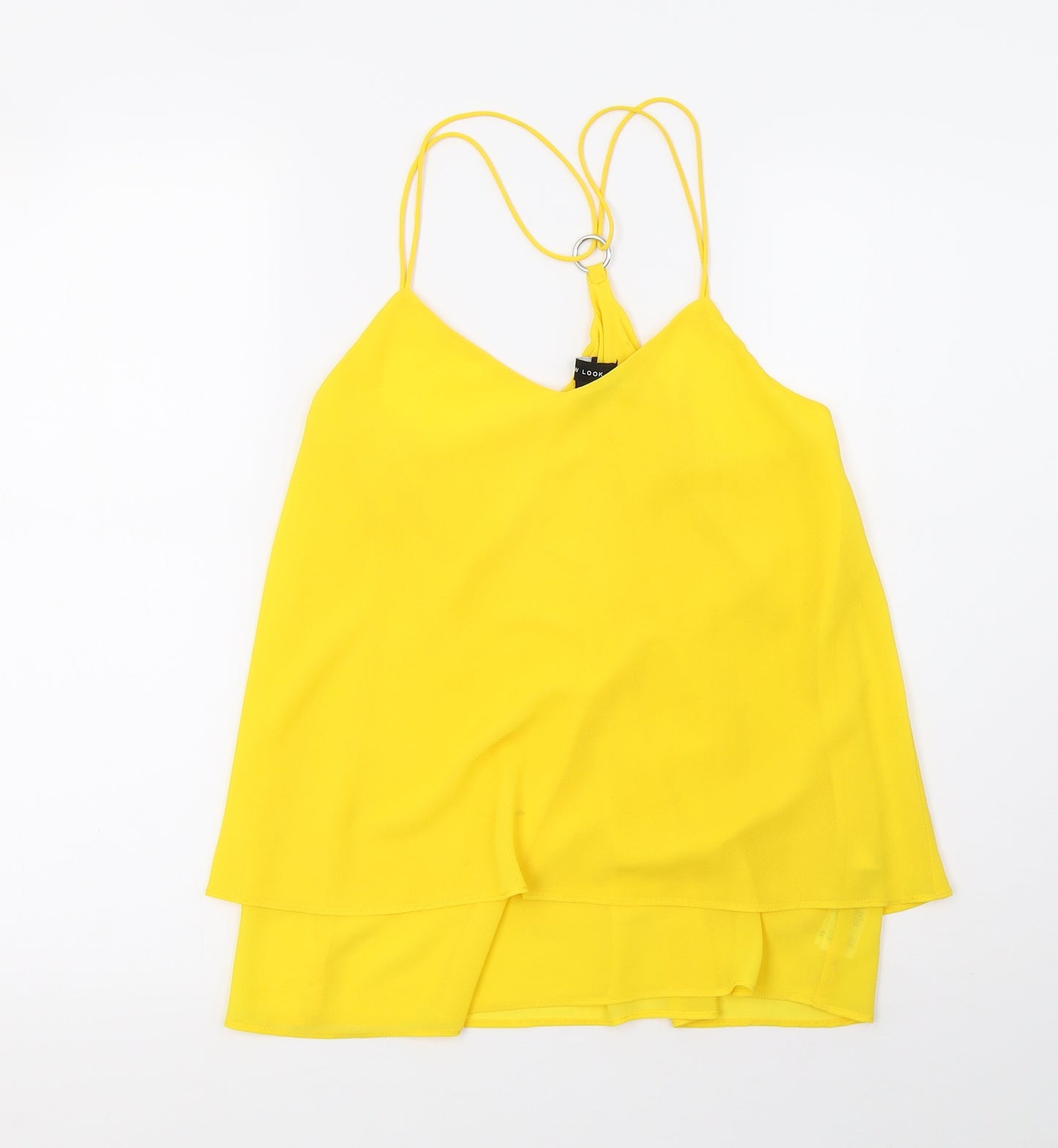New Look Womens Yellow   Basic Tank Size 10