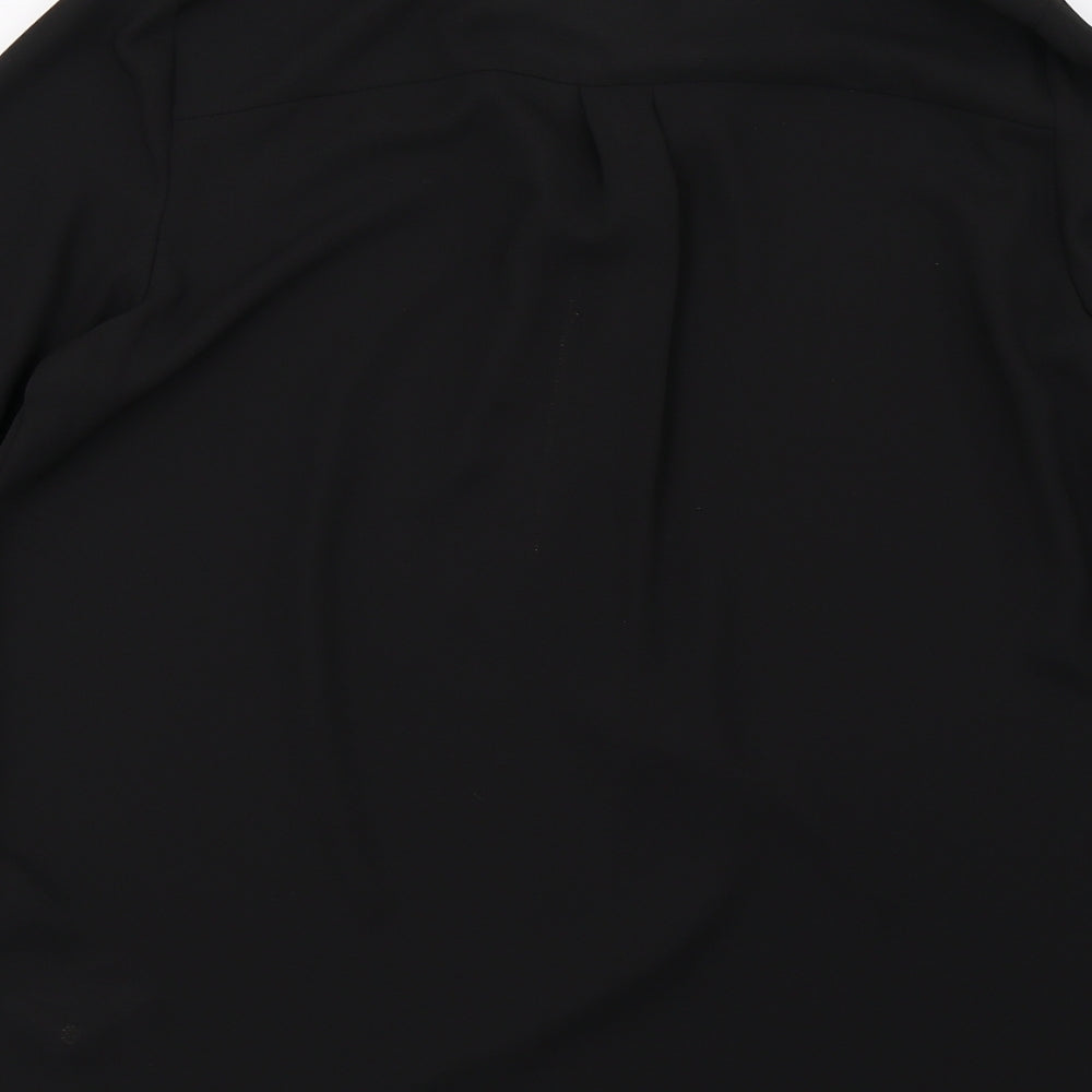 Dorothy Perkins Womens Black  Mesh Basic Blouse Size 12