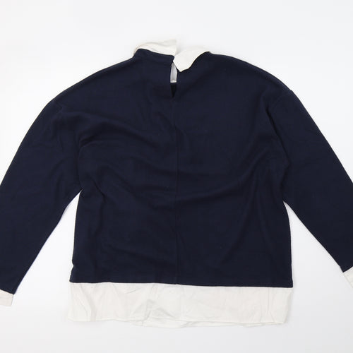Marks and Spencer Womens Blue  Knit Basic Blouse Size 14