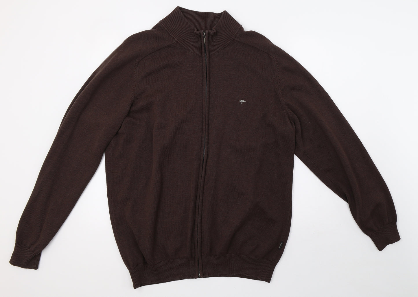 Fynch-Hatton Mens Blue  Knit Full Zip Hoodie Size 2XL