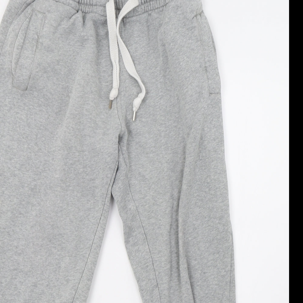 H&M Mens Grey   Jogger Trousers Size L L28 in