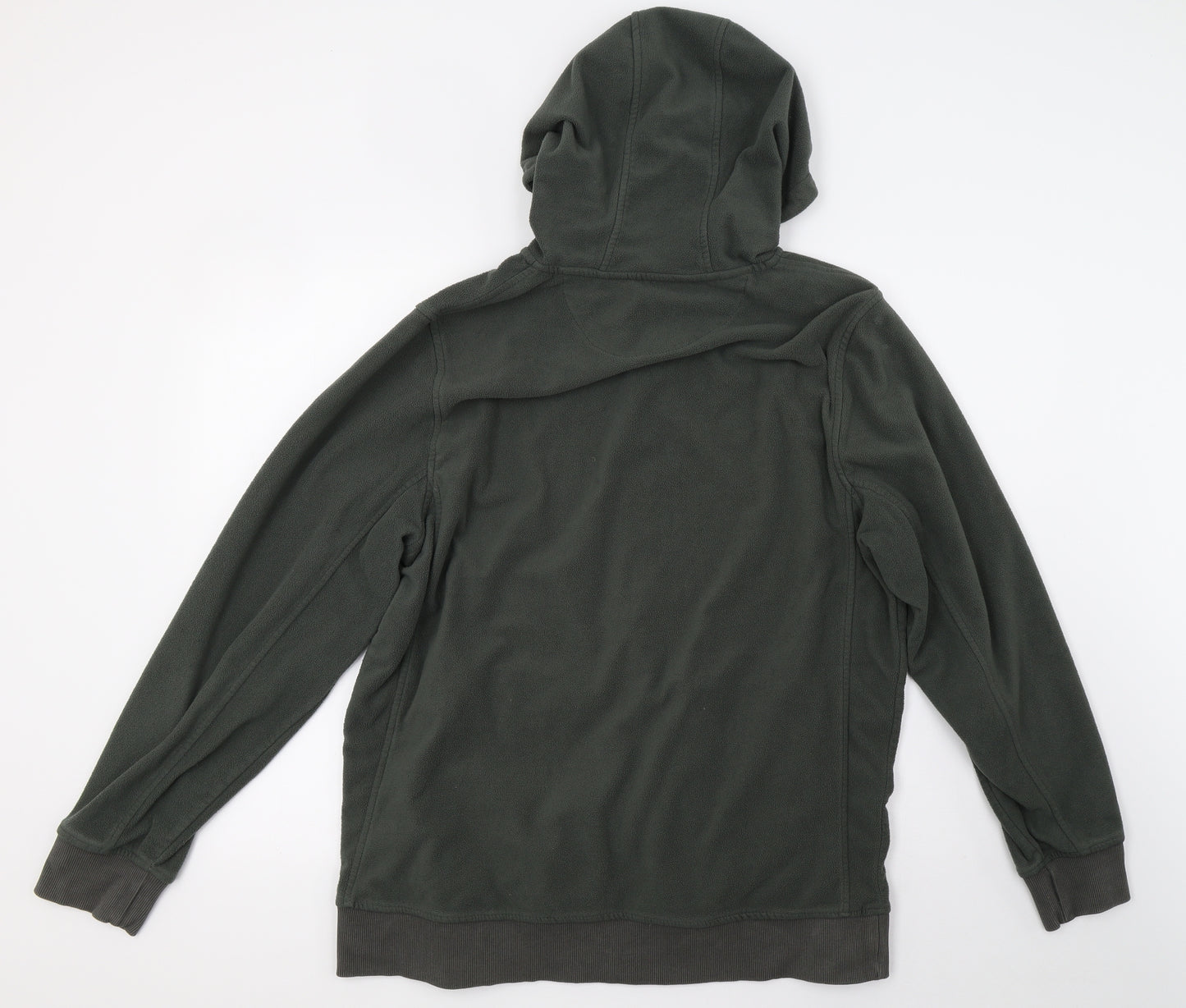 technicals Mens Green  Fleece Full Zip Sweatshirt Size XL