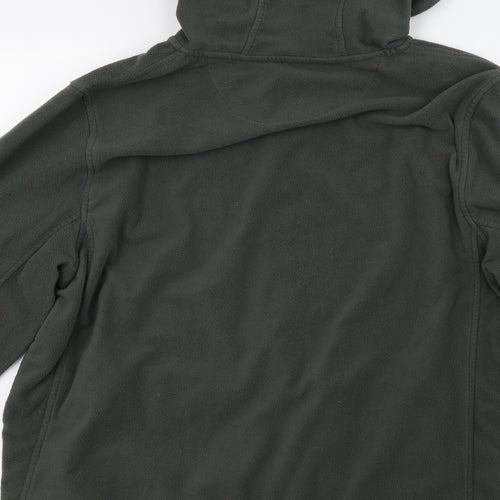 technicals Mens Green  Fleece Full Zip Sweatshirt Size XL