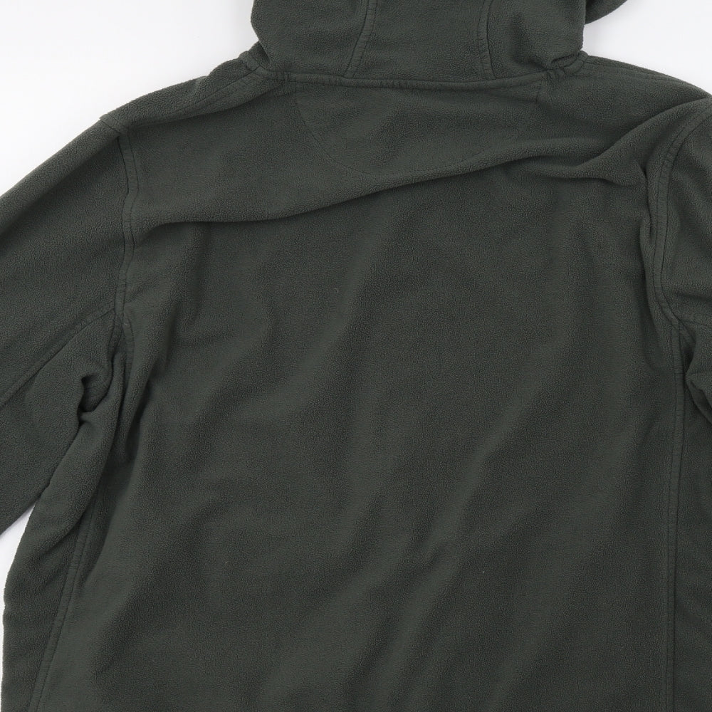 technicals Mens Green  Fleece Full Zip Sweatshirt Size XL