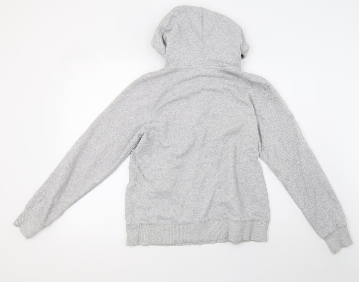 H&M Womens Grey  Fleece Henley Hoodie Size L