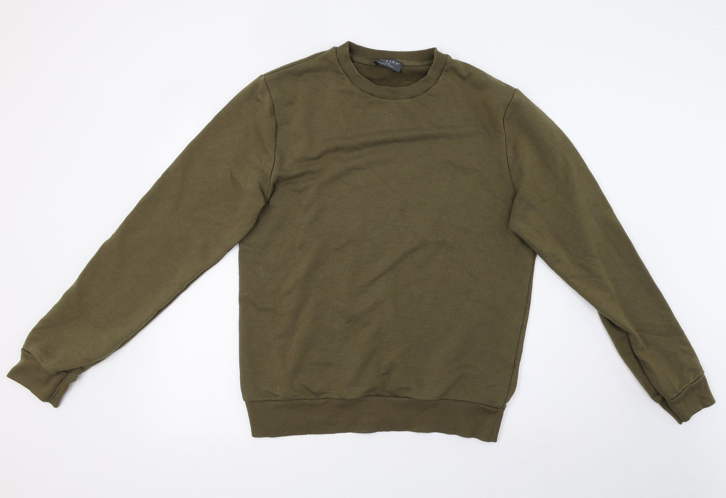 Primark Mens Green  Fleece Pullover Sweatshirt Size L