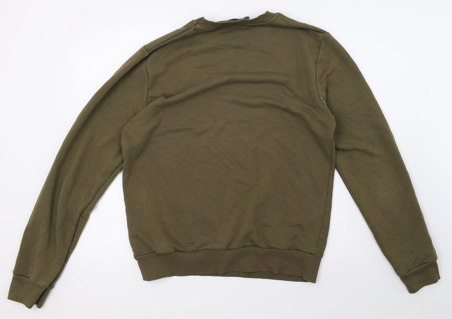 Primark Mens Green  Fleece Pullover Sweatshirt Size L