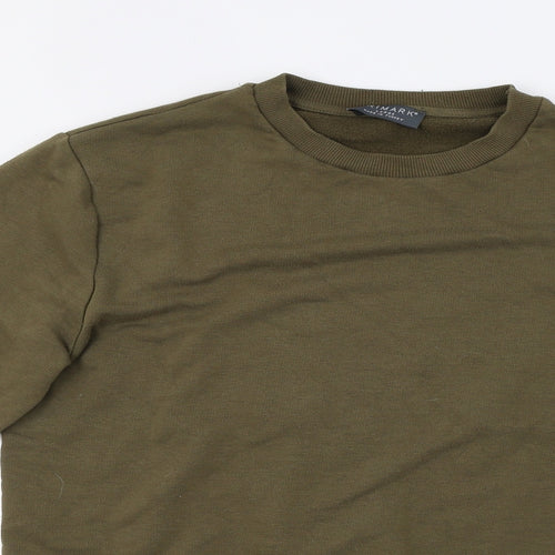 Primark Mens Green  Fleece Pullover Sweatshirt Size L