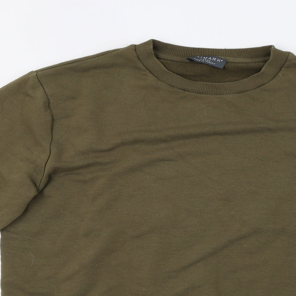 Primark Mens Green  Fleece Pullover Sweatshirt Size L