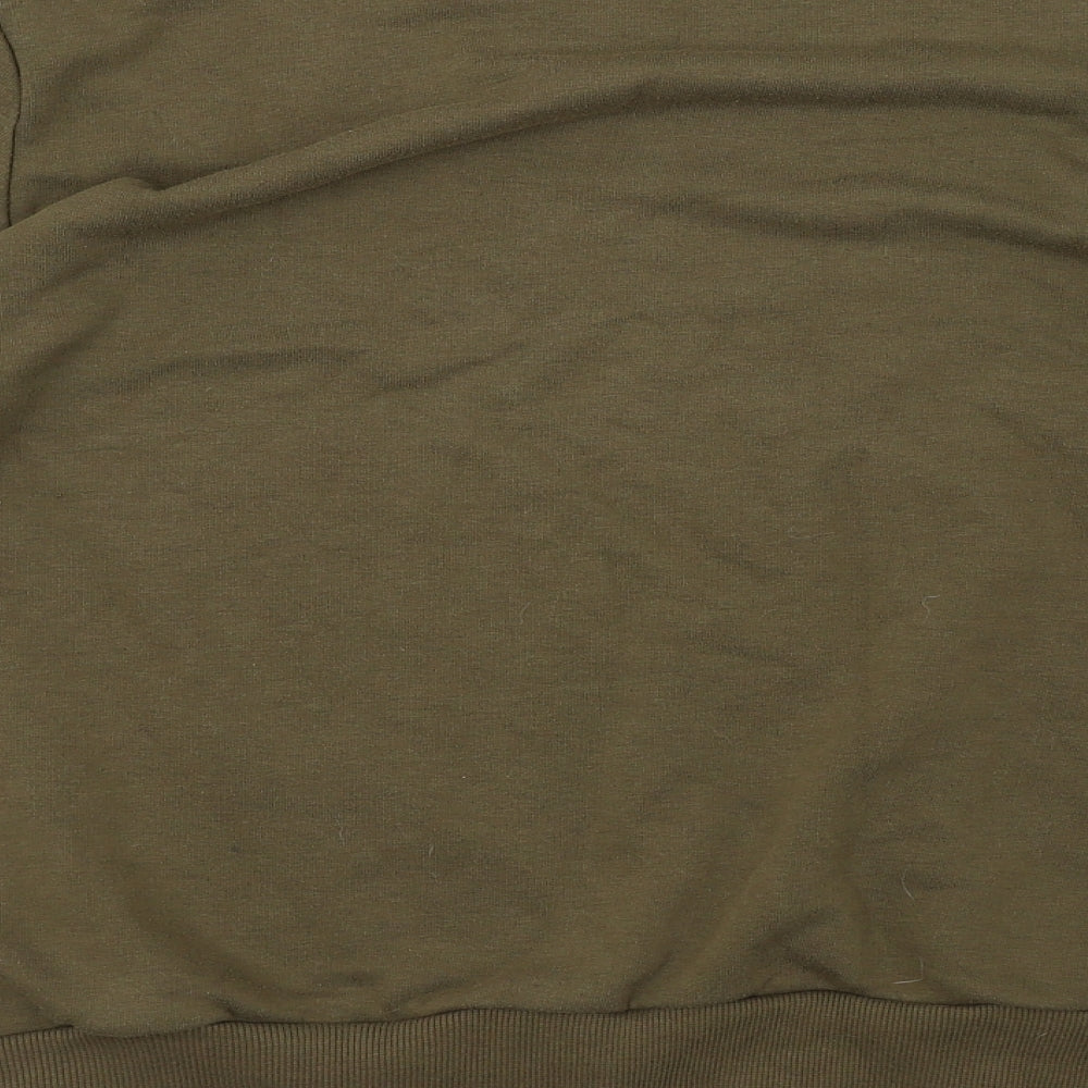 Primark Mens Green  Fleece Pullover Sweatshirt Size L