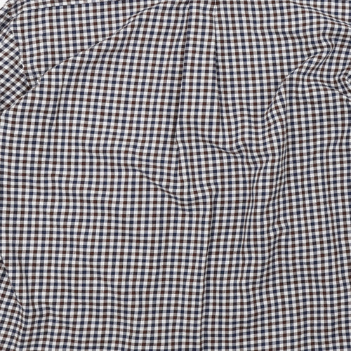 light flannel Mens Brown Check   Polo Size XL