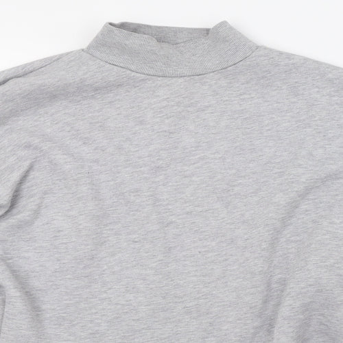 Primark Womens Grey   Henley Sweatshirt Size M  - cropped