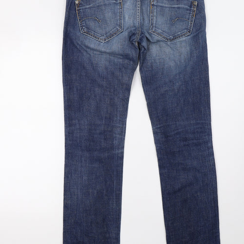 g star Womens Blue  Denim Skinny Jeans Size 14 L32 in