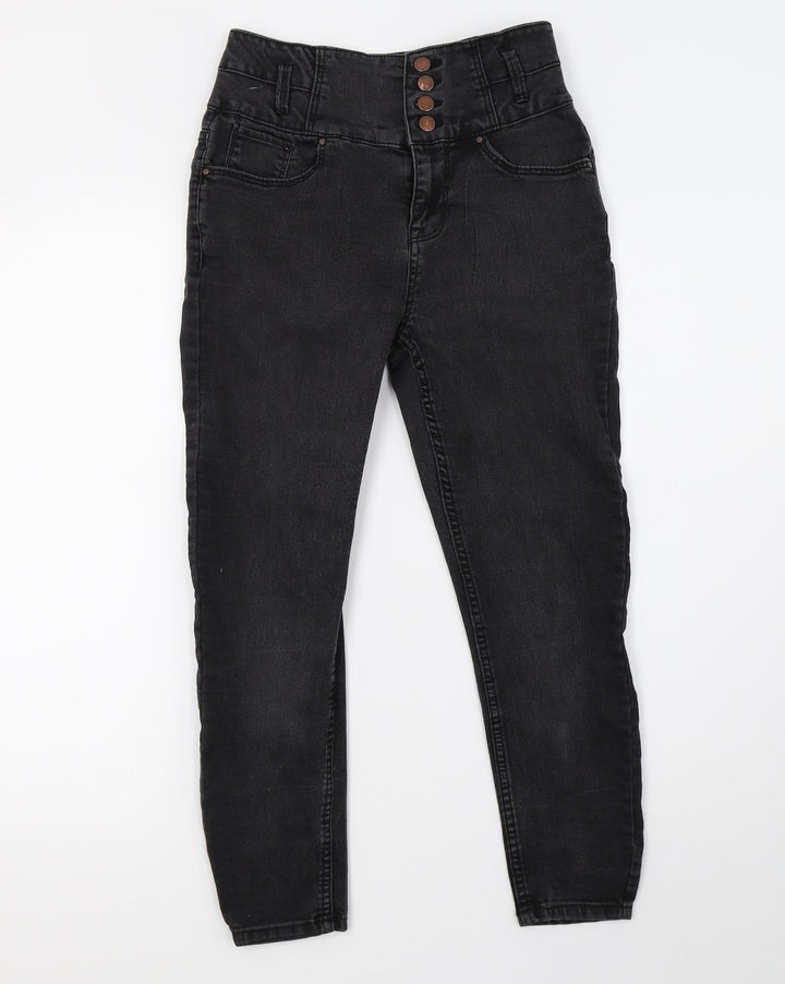New Look Womens Black Denim Skinny Jeans Size 10 L24 in