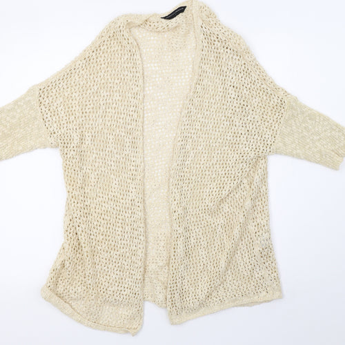 Dorothy Perkins Womens White  Knit Cardigan Jumper Size S